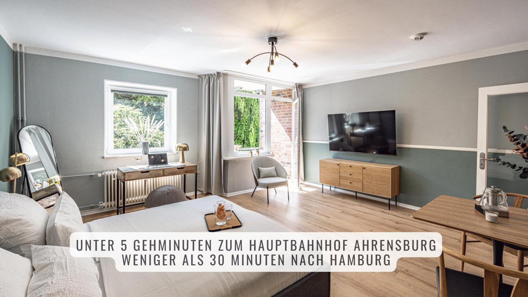 Have-A-Nice-Stay - Nahe Bahnhof Ahrensburg - 20 Minuten Nach Hamburg - Trotzdem Ruhig Gelegen - 6 Minuten Zu Fuss Ins Zentrum Ahrensburg - Modern Eingerichtet Exterior foto